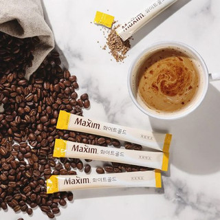 (Hộp 100 gói) Cà Phê Maxim Trắng Hàn Quốc 동서)맥심화이트골드 100T