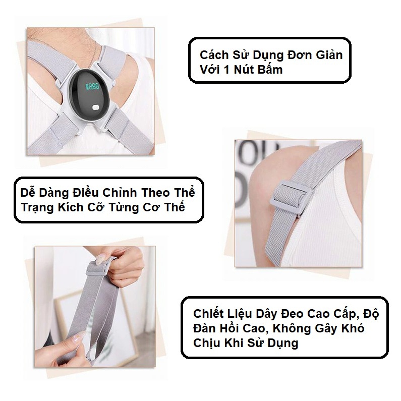 Đai Chống Gù Thông Minh, Rung Nhắc Khi Lưng Gù, Đai Chống Gù Cho Bé