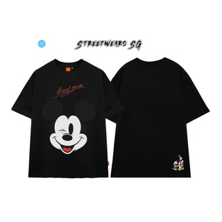 Áo thun Circle Mickey cotton dày cao cấp nam nữ form rộng - Streetwears SG