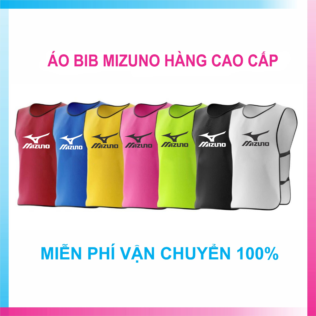 Áo bib, áo tập bóng đá, tổ chức team building loại đai thương hiệu Mizuno, Kamito, Adidas, Nike nhiều màu.