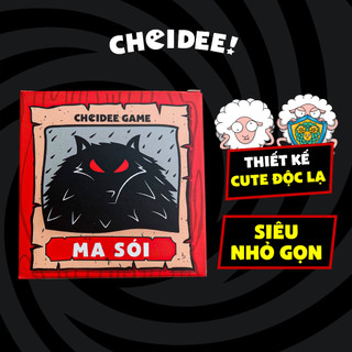 Bộ bài Ma Sói Choidee chơi nhóm 7 - 15 người, phiên bản cute độc đáo, nhỏ gọn tiện lợi 15 lá