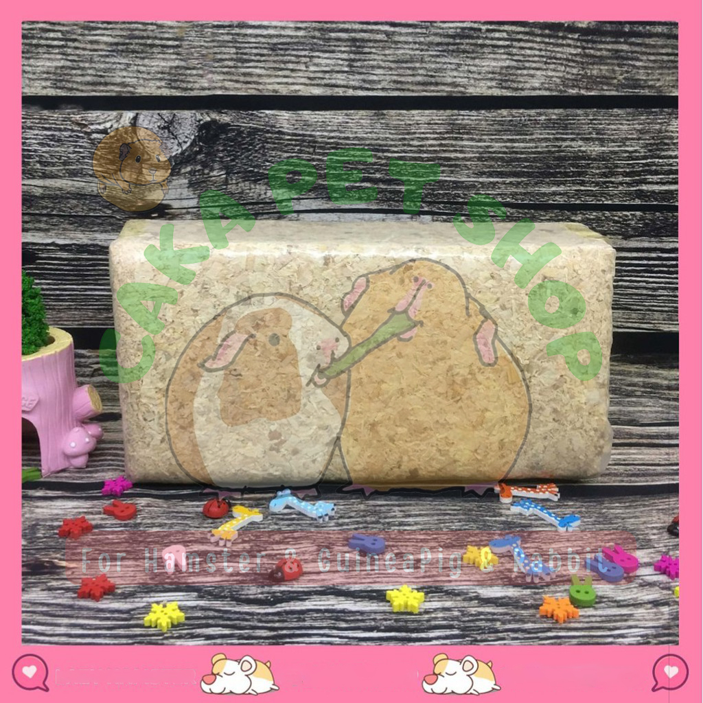 Mùn cưa nén 1kg gỗ thông lót chuồng Hamster ,sóc, nhím