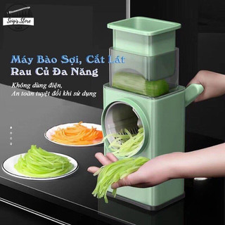 Máy Thái Lát Rau Củ Đa Năng Kèm 6 Lưỡi Dao Cắt - Thái Lát Bào Cắt Củ Quả [ Hàng Chính Hãng ]