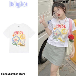  Áo Nữ Baby Tee FIDE 🌸 Áo Thun Nữ cotton phong cách cá tính 🌸