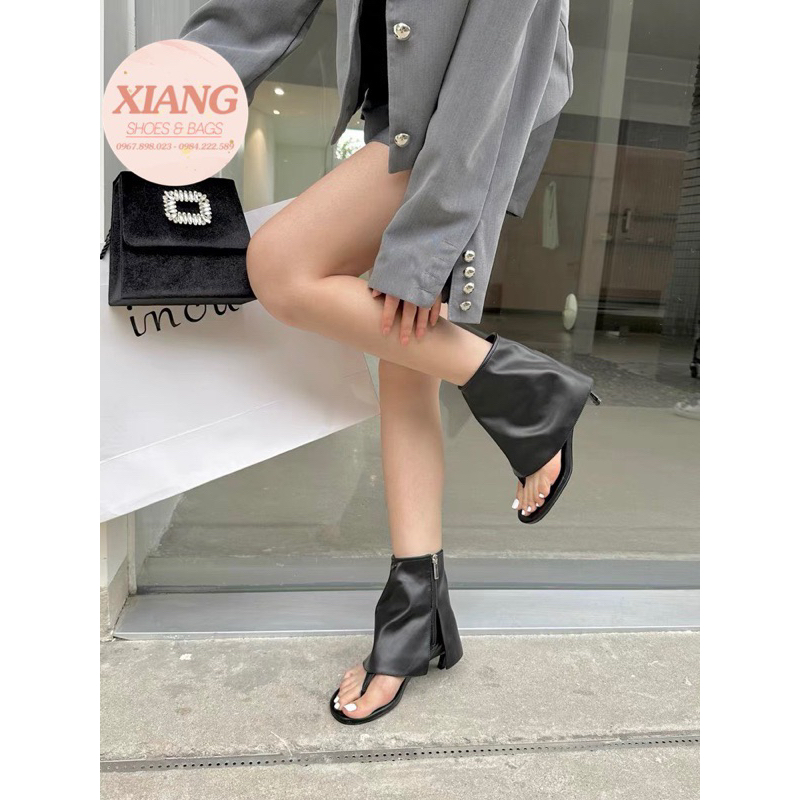 Bốt hở mũi chùm chân cá tính, l1