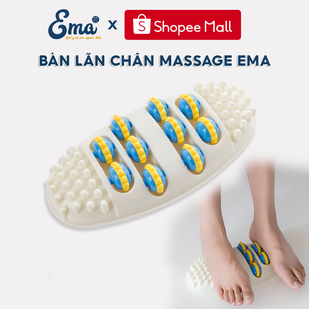 Bàn lăn chân massage EMA bằng nhựa ABS siêu thoải mái với gai massage 3D