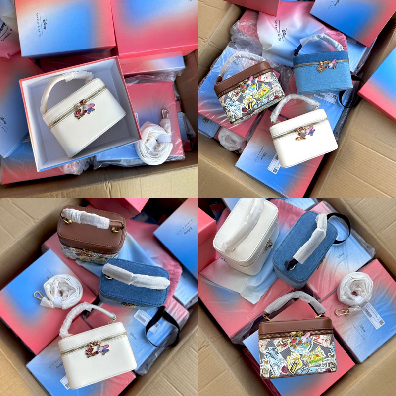 Túi cốp khoá thỏ diisney cê n ca size 15cm full hộp kèm túi vải