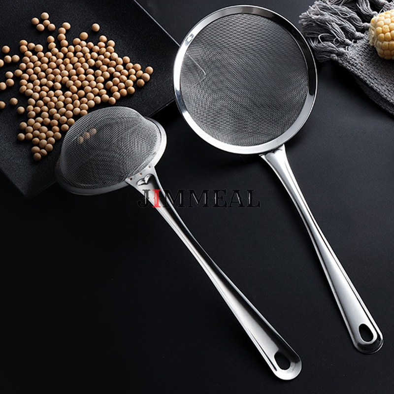 Vợt Lọc Inox, Rây Lọc Inox, Vợt Lọc Cặn, Chao Vớt Đồ Chiên Rán, Rây Lọc Bột, Vợt Vớt Đồ Ăn Bằng Inox Nhiều Size Đa Năng