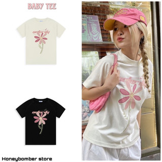  Áo Baby Tee Nữ Hoa Outer 🌸Áo thun nữ babytee Cotton cá tính🌸