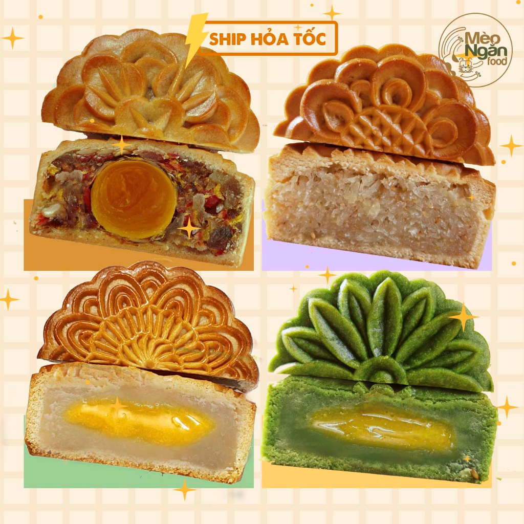 Hộp 4 bánh trung thu "Vinh Hoa"