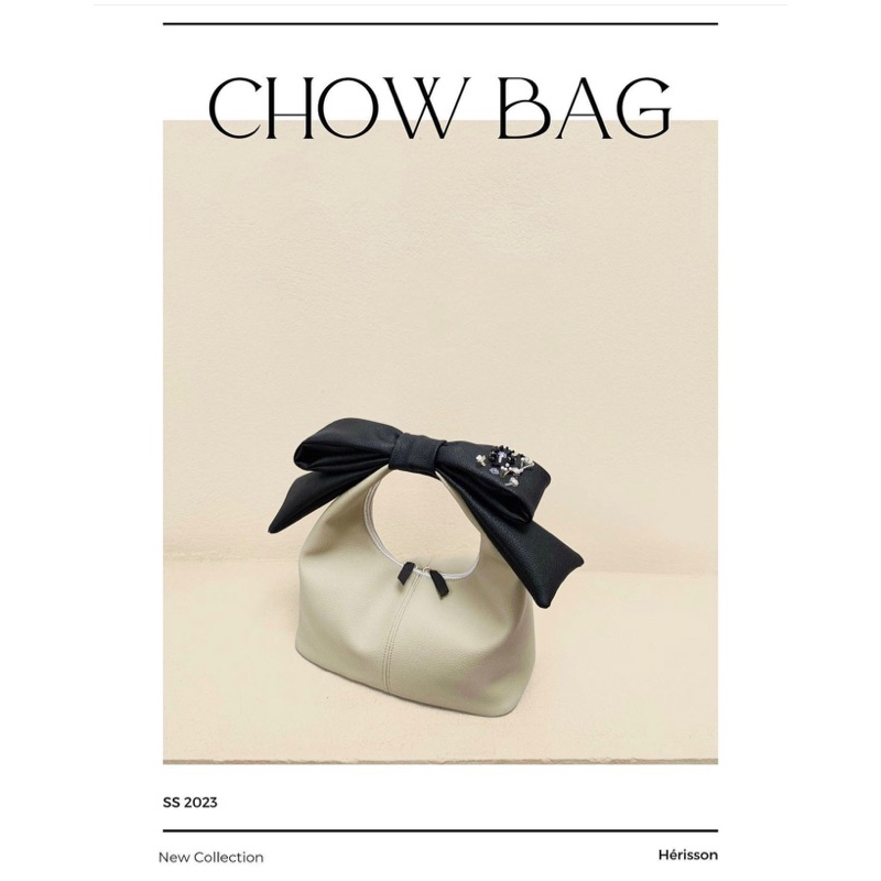 Túi xách cầm tay nơ rời chow bag herisson