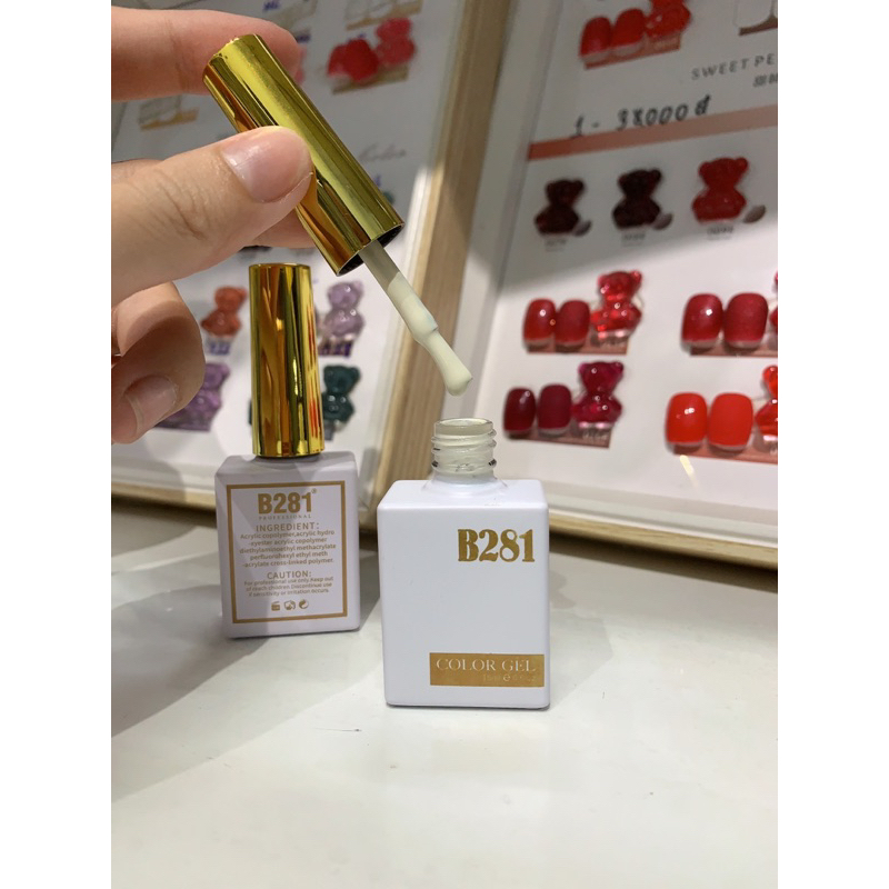 Sơn gel B281 trắng, trắng sữa
