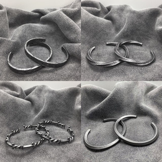 Vòng tay cuff phong cách vintage dark grey studio 612