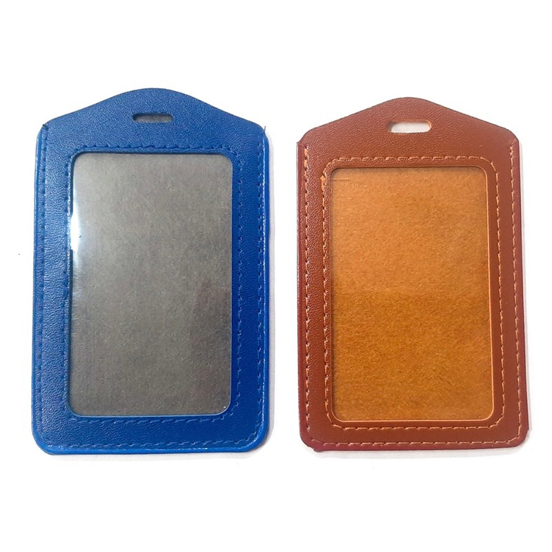 Bao da PU đựng thẻ, bảng tên cho nhân viên học sinh dáng ngang/dọc mẫu đơn giản thanh lịch