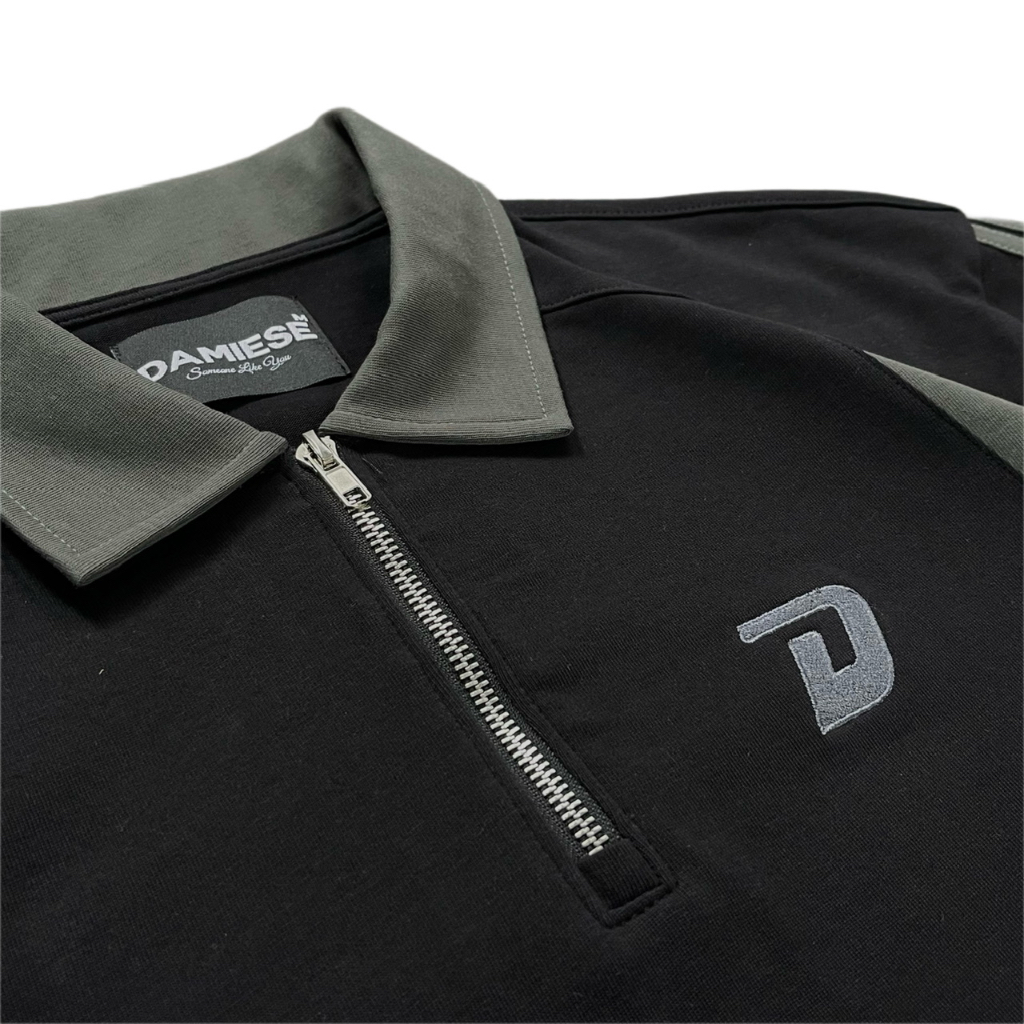 Áo Polo Phối Khoá Kéo DAMIESE - Cotton 100% 250gsm