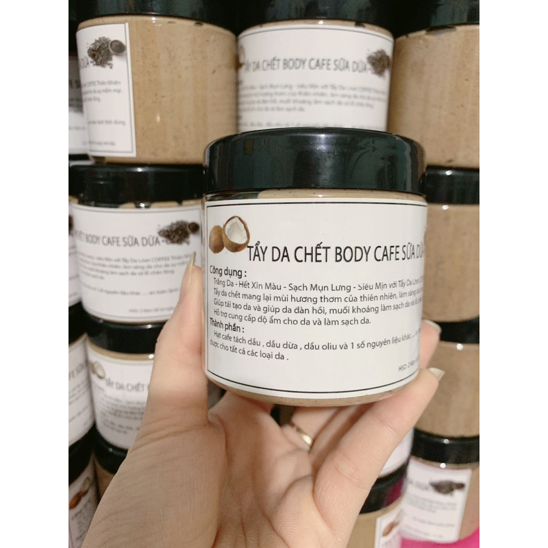 Tẩy Tế Bào Chết Cà Phê Sữa Dừa