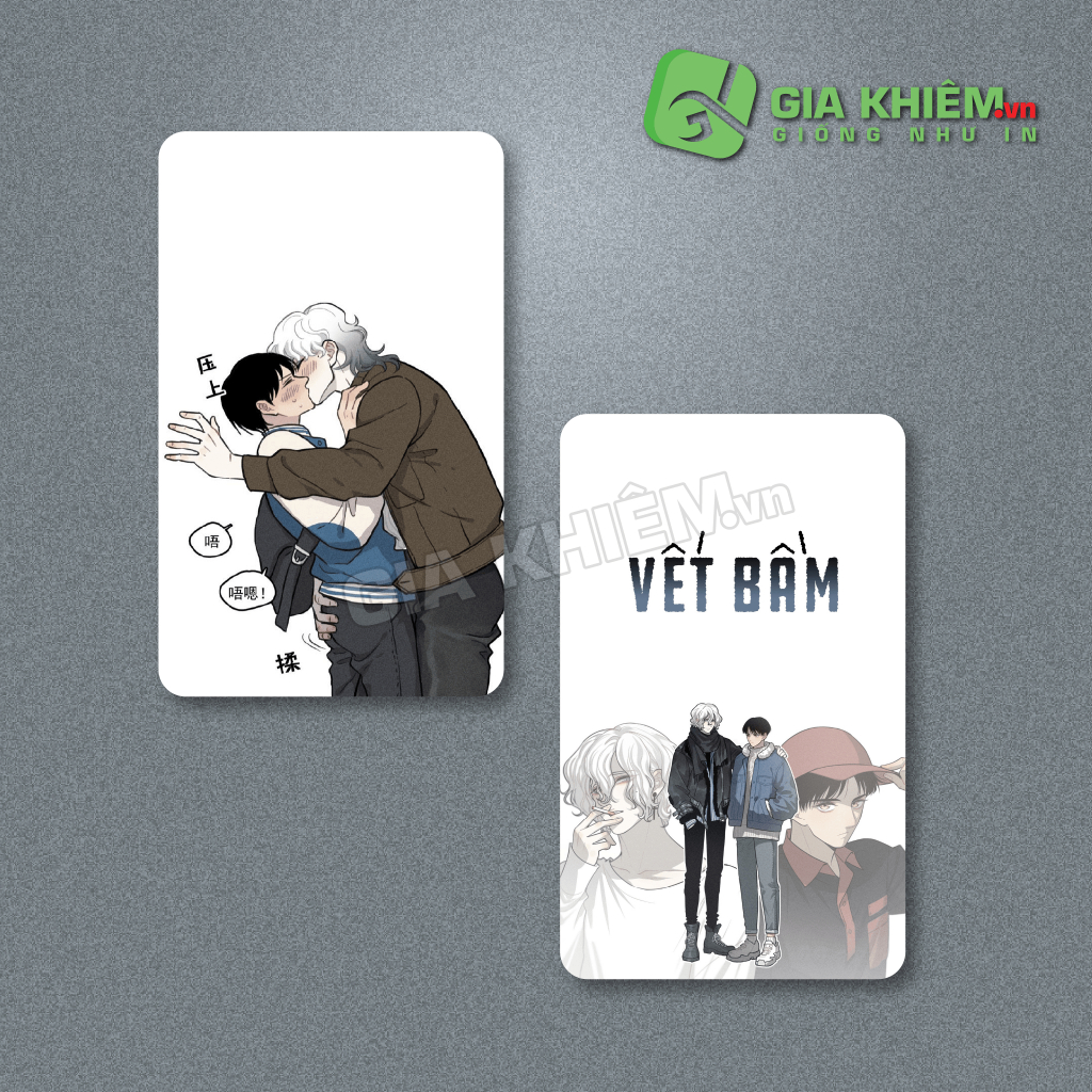Card bo góc giấy truyện VẾT BẦM