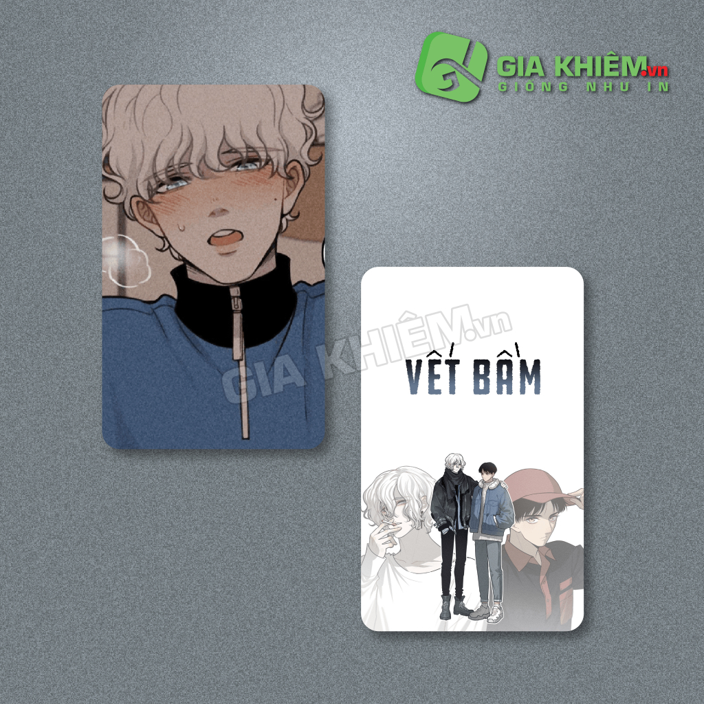 Card bo góc giấy truyện VẾT BẦM