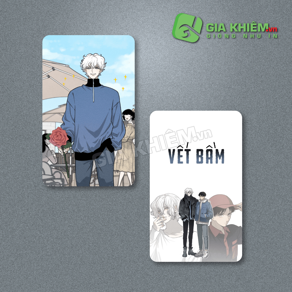 Card bo góc giấy truyện VẾT BẦM