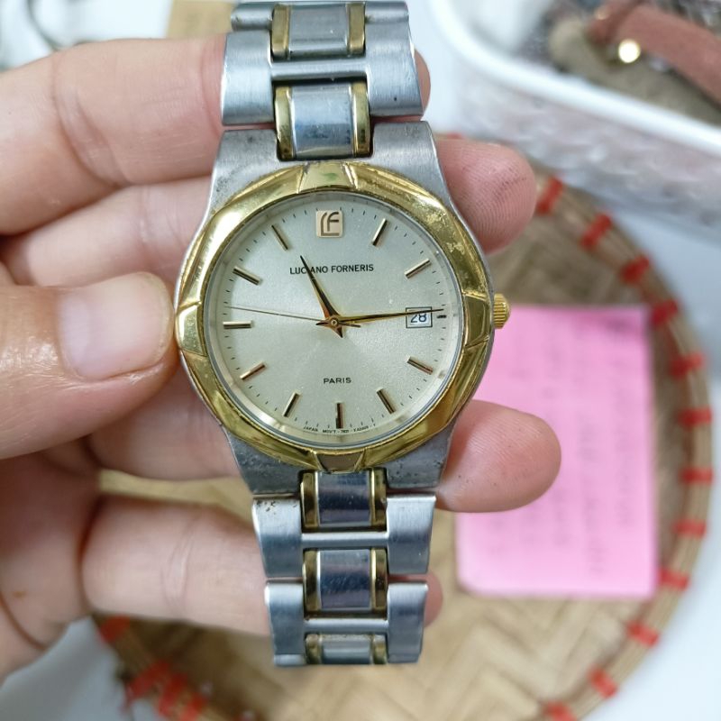 đồng hồ nam hiệu LUCIANO FORNERIS năng lượng ánh sáng