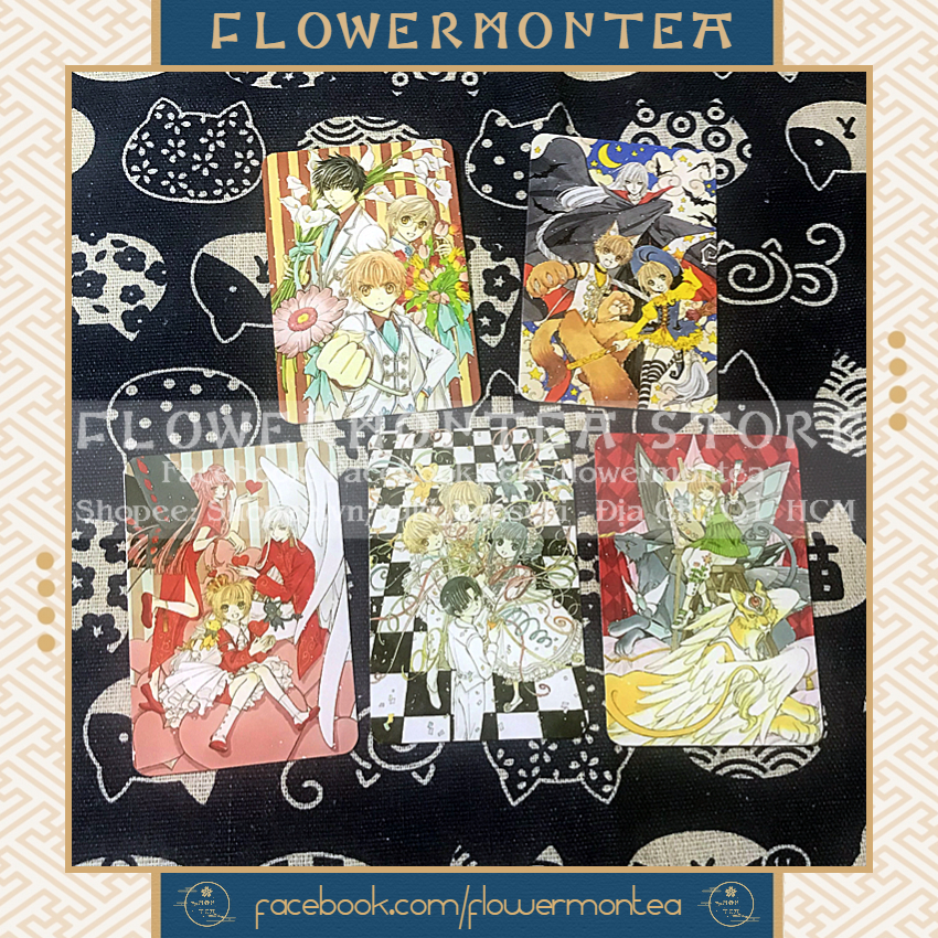 Set 5 Thẻ Hình | Card Hình Bo Góc - Cardcaptor Sakura | Thủ Lĩnh Thẻ Bài 02