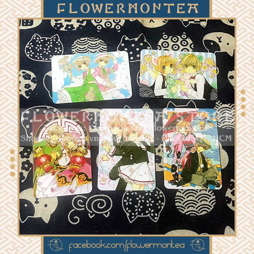 Set 5 Thẻ Hình | Card Hình Bo Góc - Cardcaptor Sakura | Thủ Lĩnh Thẻ Bài 01