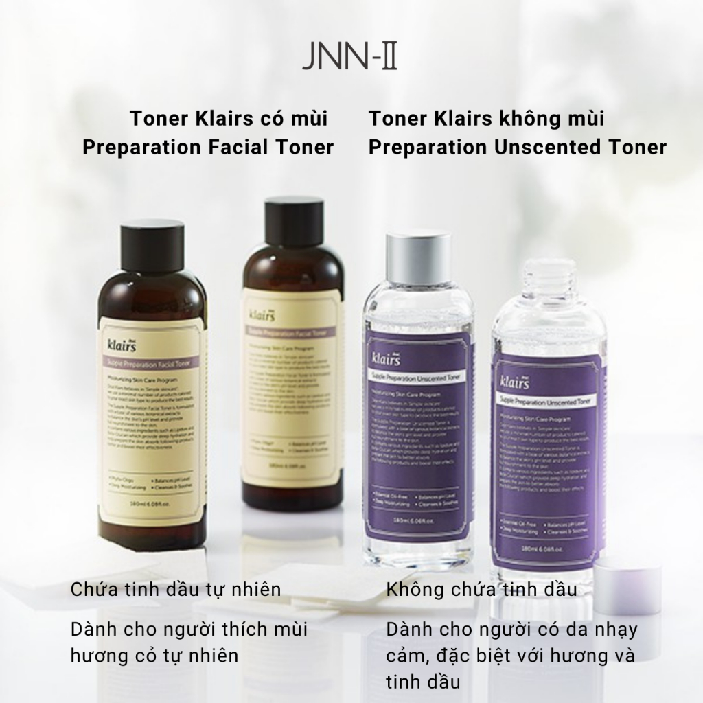 Toner Klairs nước hoa hồng Dear Klairs cấp ẩm cân bằng da không mùi và có mùi 180ml Hàn Quốc | Jnn2.vn