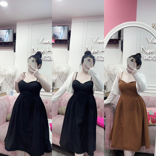 60-90KG ĐẦM 2 DÂY DÀI CÚP NGỰC KÈM KHOÁC BIGSIZE VƯƠNG NGỌC HÂN