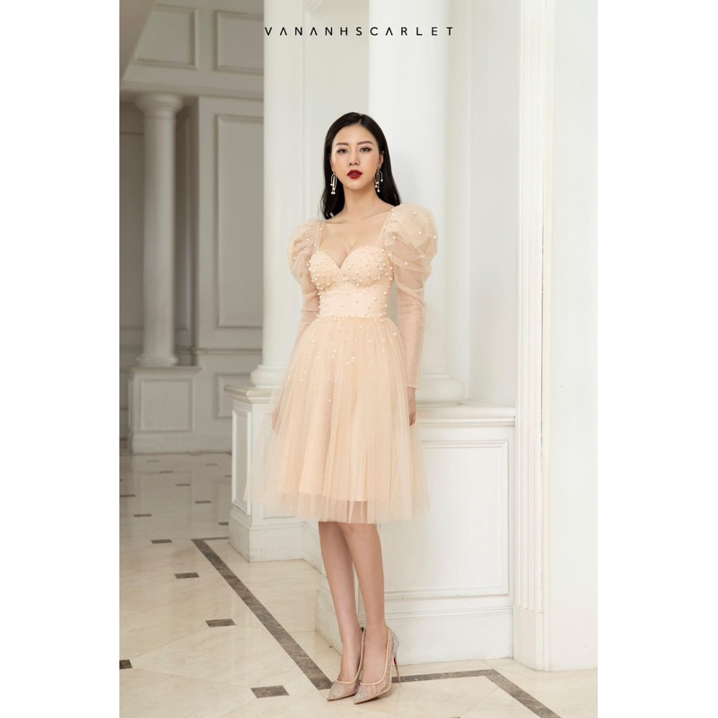 VAN ANH SCARLET đầm đính hạt size S