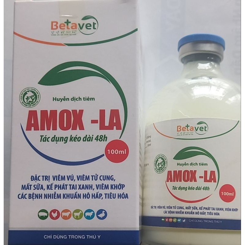 20ml-100ml Amox- LA dùng cho gia súc gia cầm