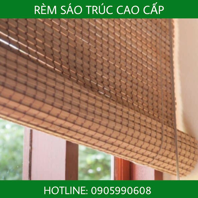 Màn rèm sáo trúc cao cấp. Mành tre trúc đan xếp lớp. Rèm che nắng cửa sổ. Mành tre trúc trang trí cafe.