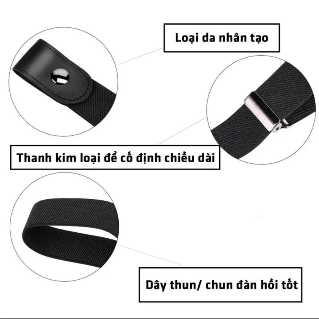 Thắt Lưng Co Giãn Hot 2023 Tặng Miếng dán Mèo Thần Tài