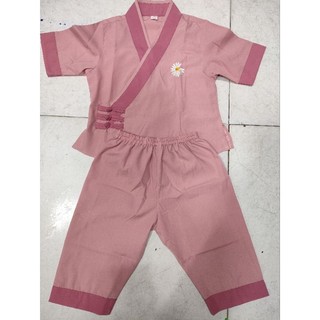 Đồ lam đi chùa 3 nút kate đồ lam nữ size 14-80kg