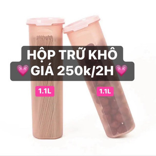 Set 2 hộp khô cao 1.1l tupperware