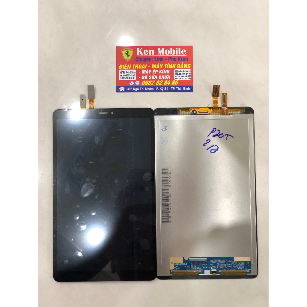 Màn Hình Nguyên Bộ Samsung Tab P205 / Tab A8 Plus 2019, Loại ZIN (tặng kèm keo dán)