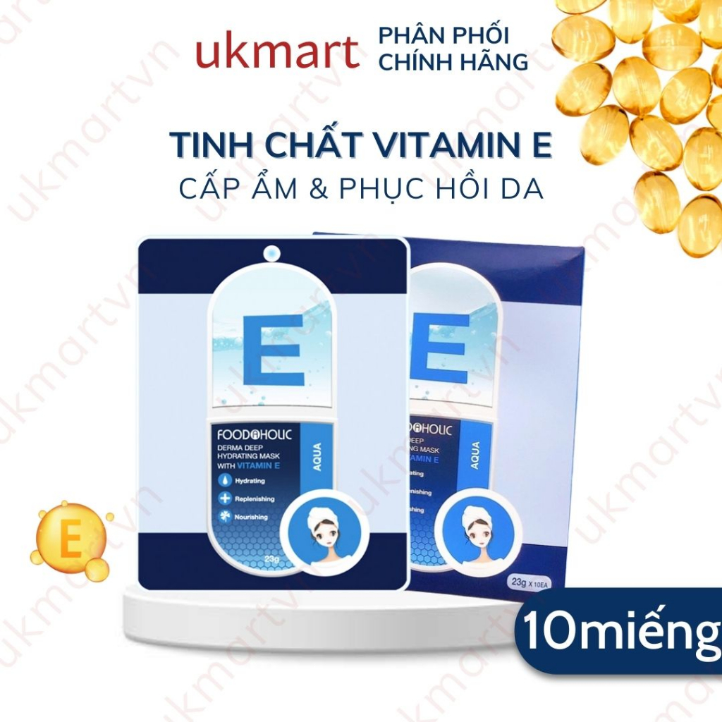 HỘP 10 Mặt Nạ Giấy Foodaholic Essential Mask Chăm Sóc Da Toàn Diện 23g