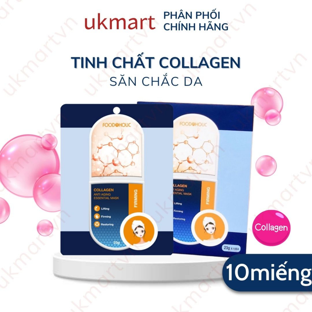 HỘP 10 Mặt Nạ Giấy Foodaholic Essential Mask Chăm Sóc Da Toàn Diện 23g