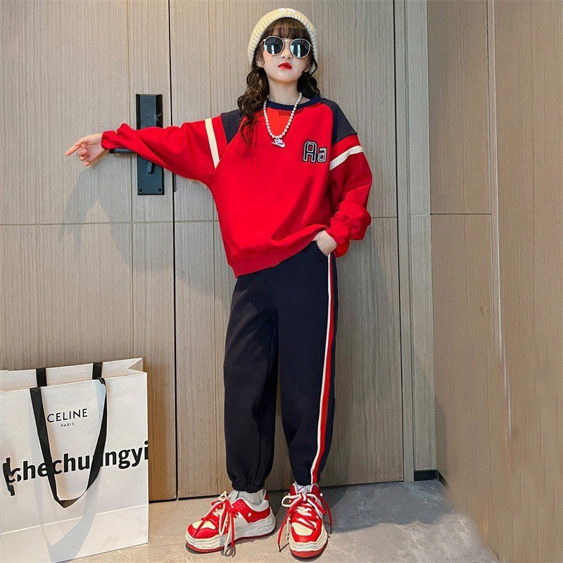 Bộ quần áo thu đông trẻ em 12-48kg dành cho bé gái đáng yêu xinh xắn mẫu Aa