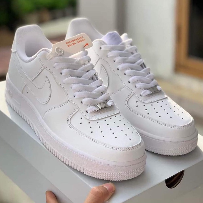 Giày Nike_Trắng AF1 Nam Nữ, Giày Air Force 1 Màu Trắng Hàng Đẹp Full Box Bill