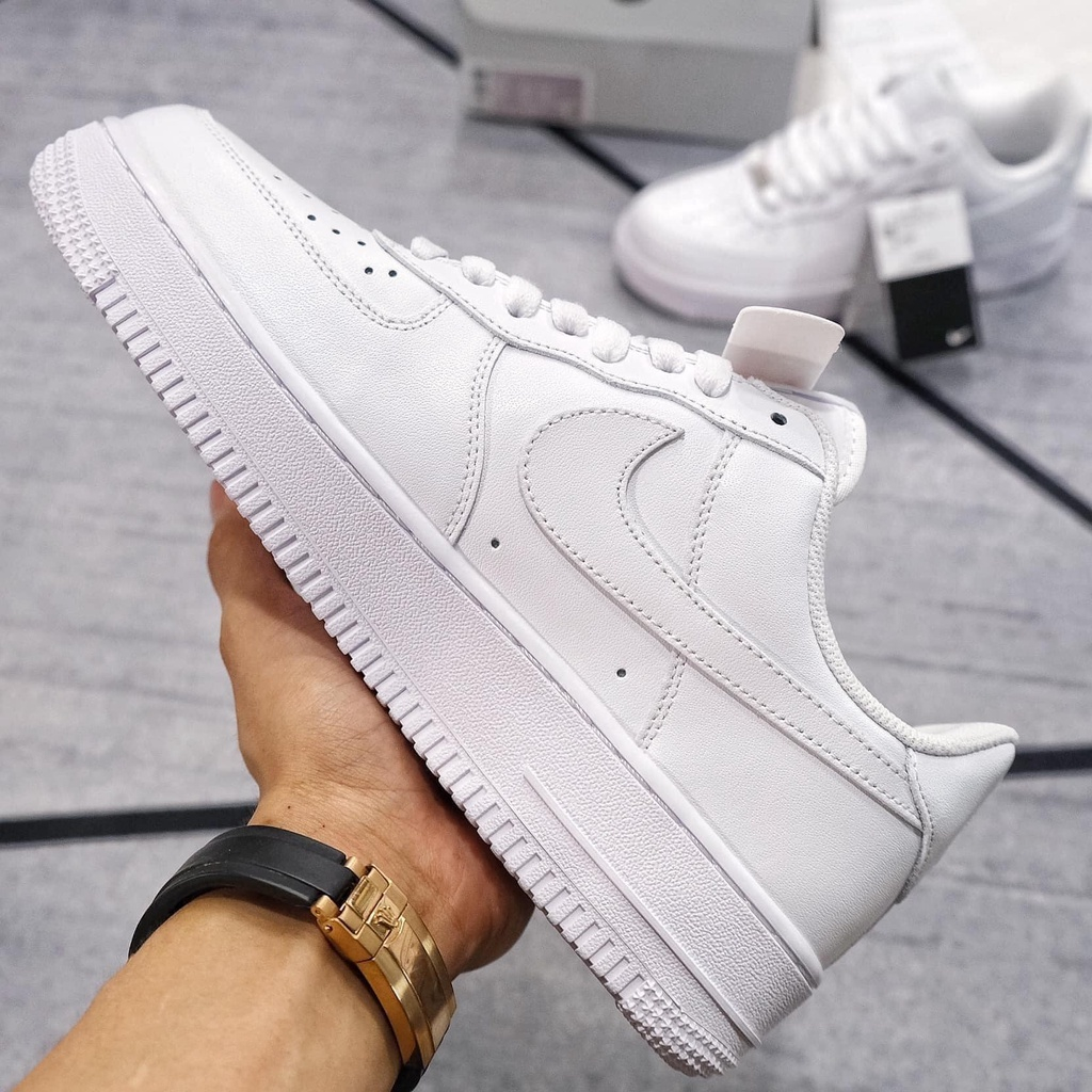 Giày Nike_Trắng AF1 Nam Nữ, Giày Air Force 1 Màu Trắng Hàng Đẹp Full Box Bill