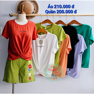 Áo thun len xoắn bụng