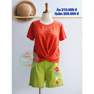 Áo thun len xoắn bụng