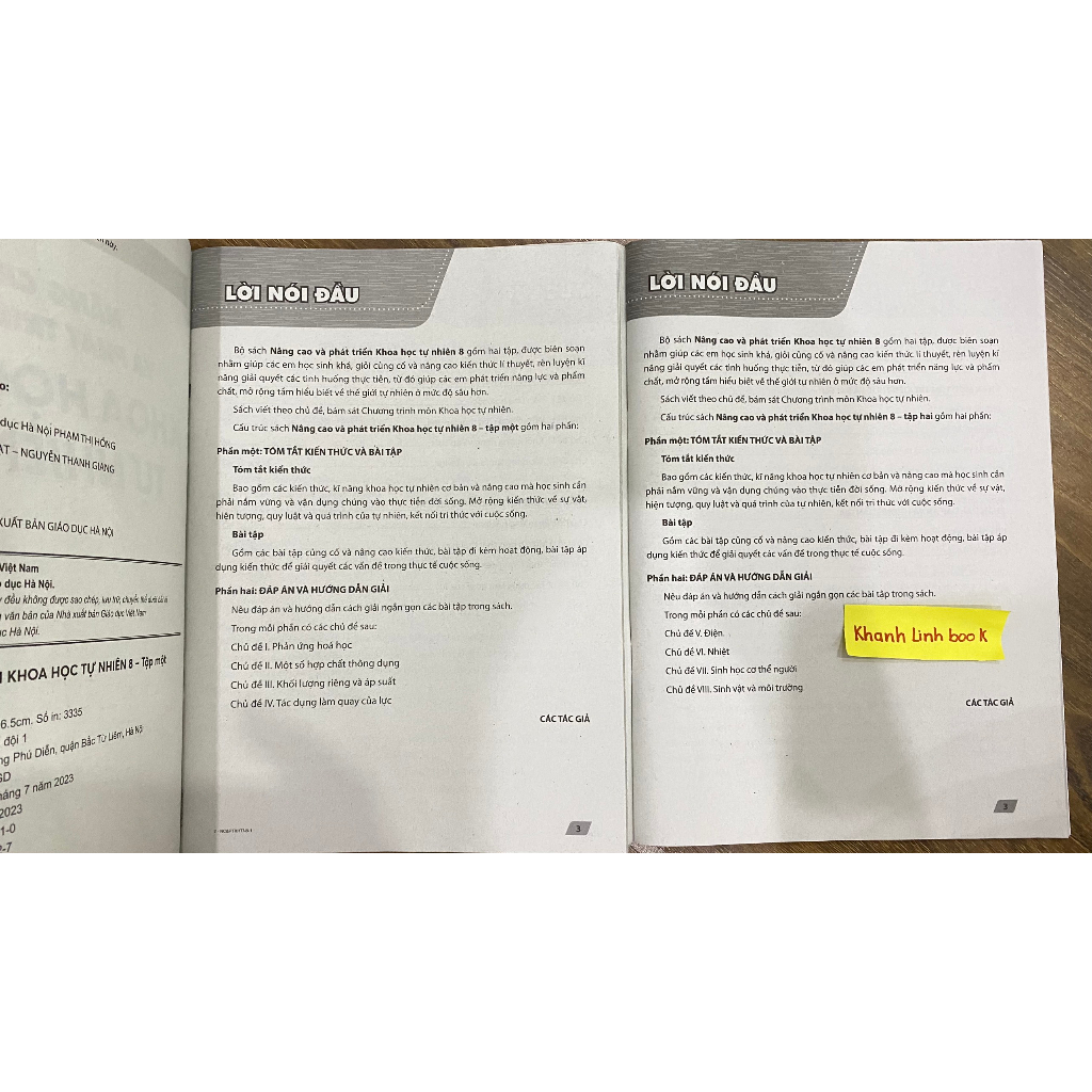 Sách - Combo Nâng cao và phát triển khoa học tự nhiên 8 - tập 1 + 2