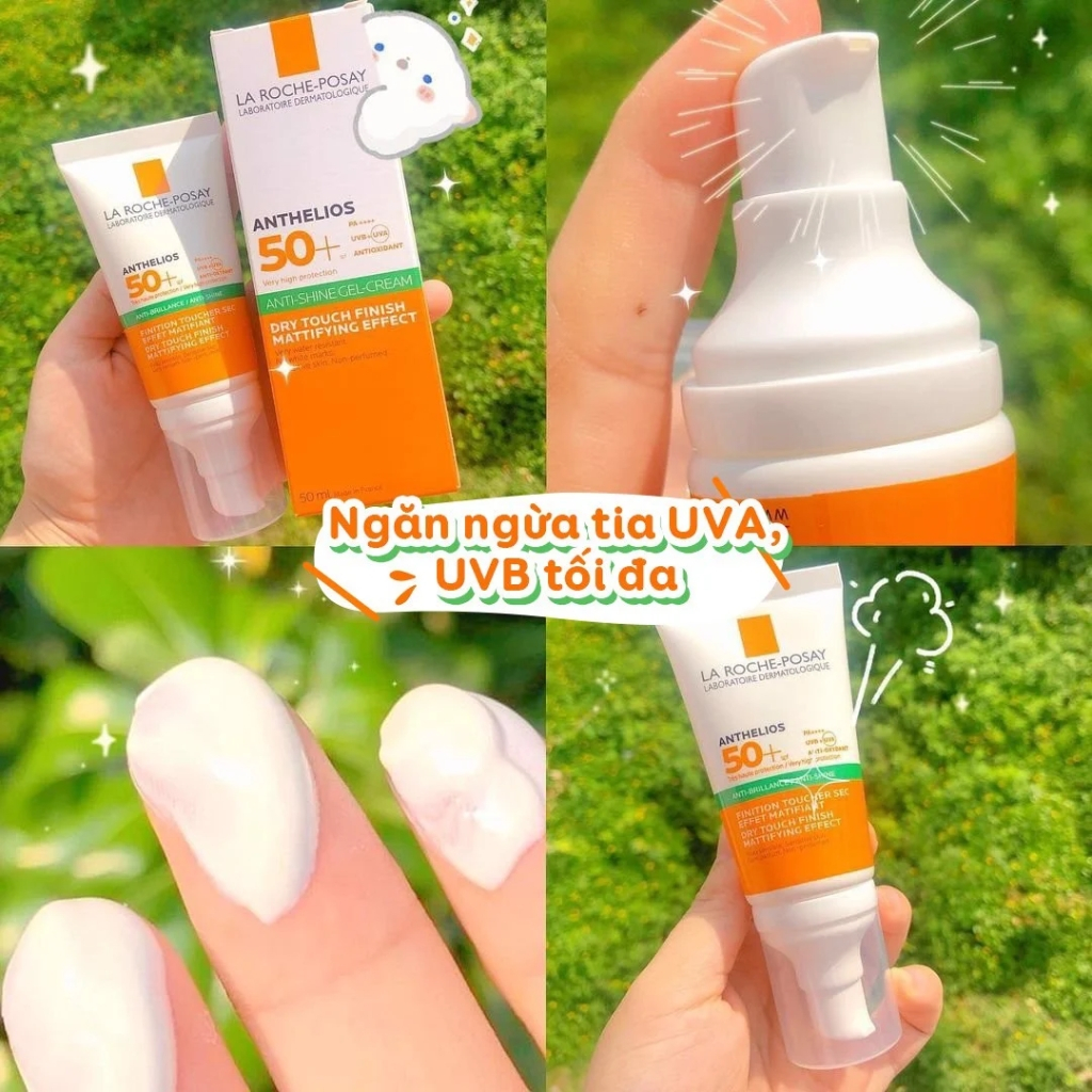 Kem Chống Nắng La Roche Posay Anthelios Anti-Shine Dry Touch Gel Cream SPF 50+ UVB & UVA 50ml