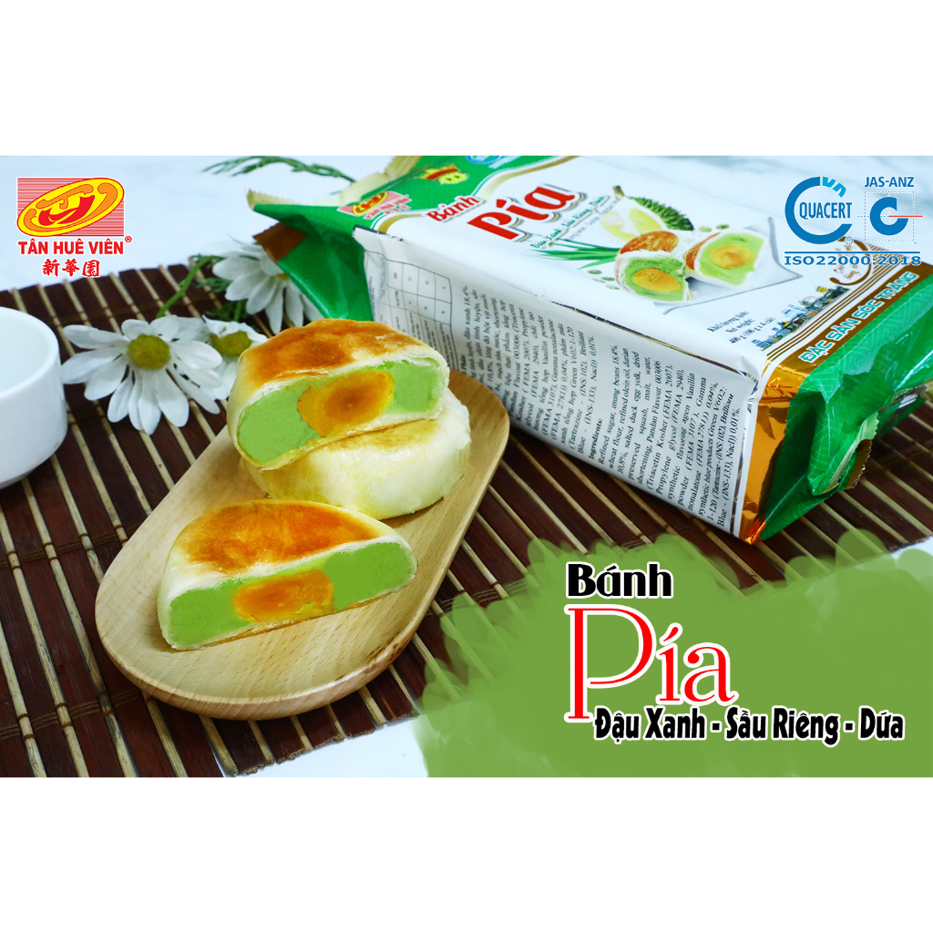 Bánh pía dứa sầu riêng trứng Tân Huê Viên