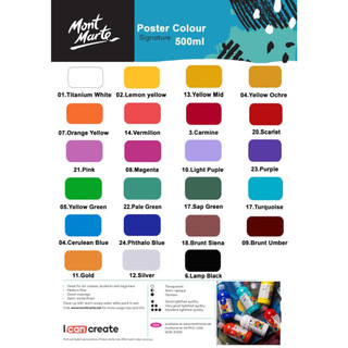 Màu Poster Paint Mont Marte 500ml