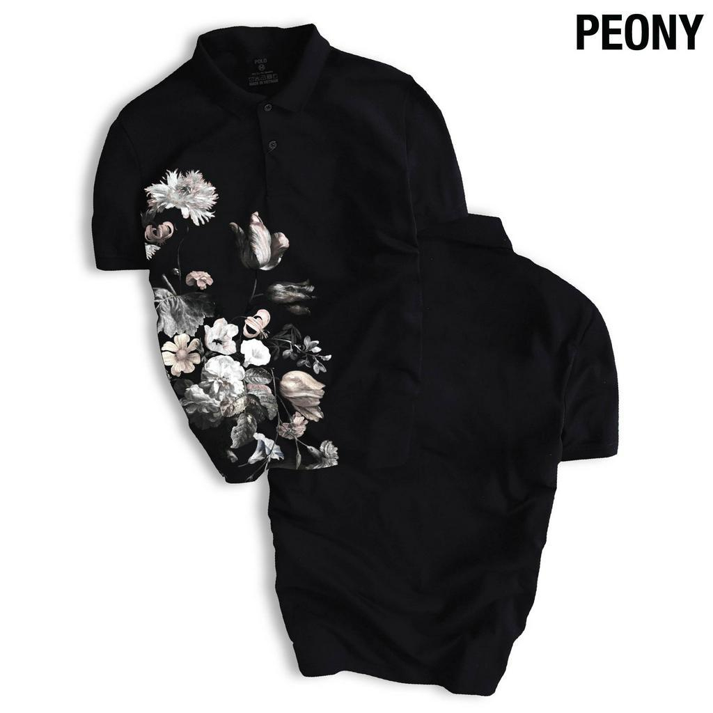 Áo thun POLO nam PEONY thiết kế sang trọng, hình in sắc nét nổi bật, năng động