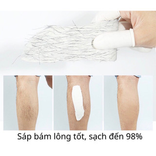 Combo sáp wax lông, 100gr sáp dừa chén silicon mỡ trăn (tặng que gỗ)