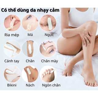 Combo sáp wax lông, 100gr sáp dừa chén silicon mỡ trăn (tặng que gỗ)