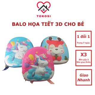 Balo Mầm Non Cho Bé Balo Trứng Khủng Long Kỳ Lân Dễ Thương Chống Gù Cho Bé Trai Bé Gái 